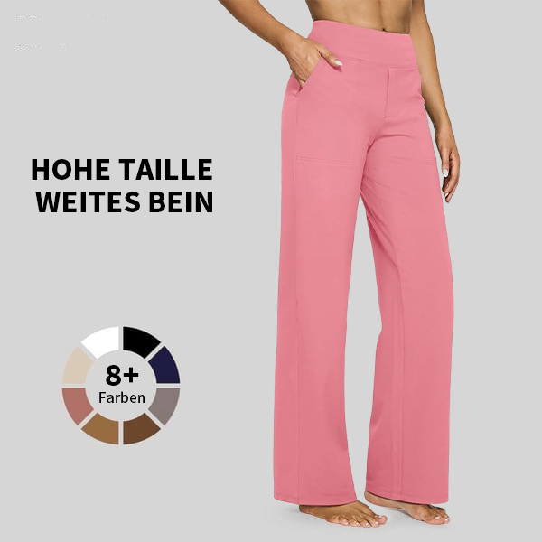 đSista dagen 50% rabattđ„Löst sittande byxor med hög midja för affĂ€rsmĂ€ssig fritid och yogabyxor