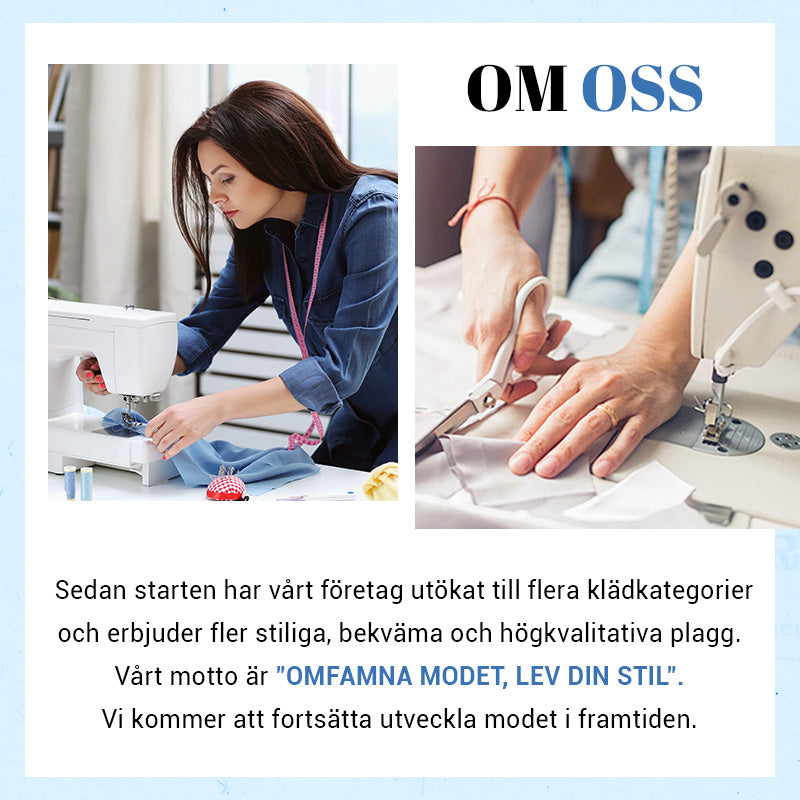 ⏰Begränsad tid 50% rabatt🌸 Elegant klänning med V-ringning och broderie anglaise för dam