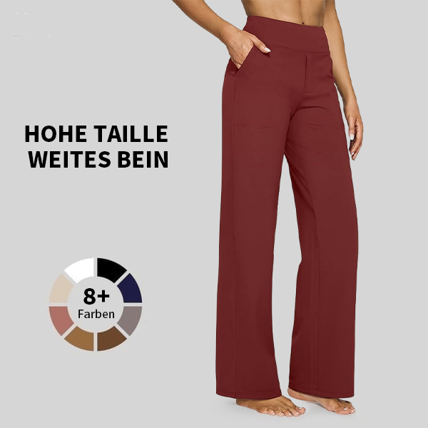 đSista dagen 50% rabattđ„Löst sittande byxor med hög midja för affĂ€rsmĂ€ssig fritid och yogabyxor