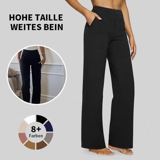 đSista dagen 50% rabattđ„Löst sittande byxor med hög midja för affĂ€rsmĂ€ssig fritid och yogabyxor