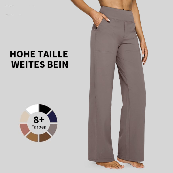 đSista dagen 50% rabattđ„Löst sittande byxor med hög midja för affĂ€rsmĂ€ssig fritid och yogabyxor