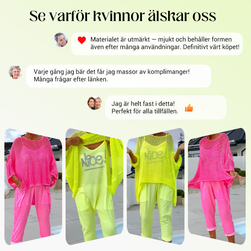🌸Hängselbyxor med bokstavstryck för damer Jumpsuit+ Hollow Smock Casual Kostym