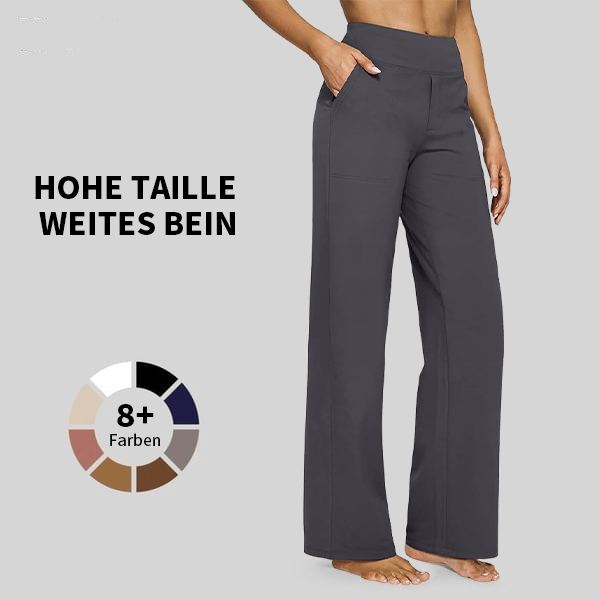 đSista dagen 50% rabattđ„Löst sittande byxor med hög midja för affĂ€rsmĂ€ssig fritid och yogabyxor
