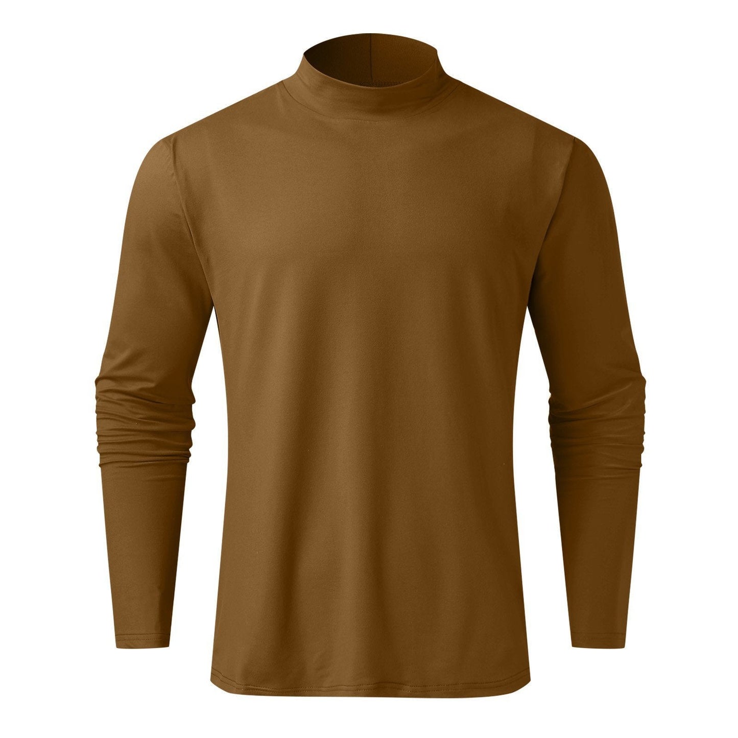 2025 Ny Långärmad T-shirt med hög hals Smal Fit för män