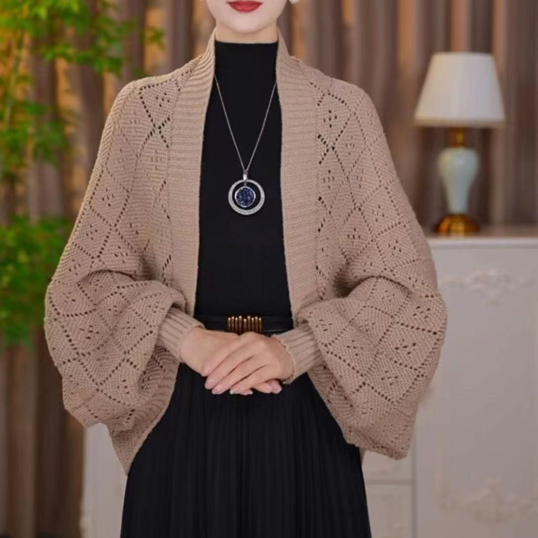 đ„2025 Ny modeđ„HĂ„lstickad sjalrock