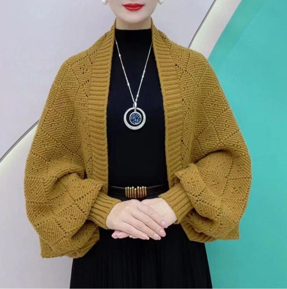 đ„2025 Ny modeđ„HĂ„lstickad sjalrock