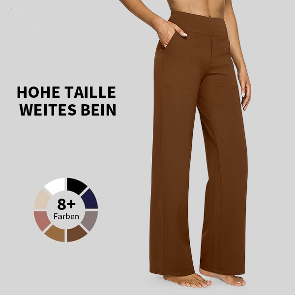🎁Sista dagen 50% rabatt🔥Löst sittande byxor med hög midja för affärsmässig fritid och yogabyxor