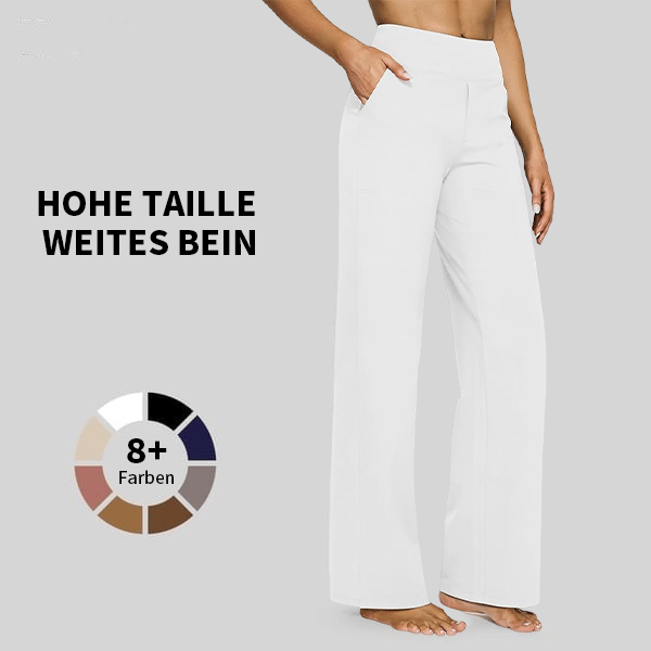 🎁Sista dagen 50% rabatt🔥Löst sittande byxor med hög midja för affärsmässig fritid och yogabyxor